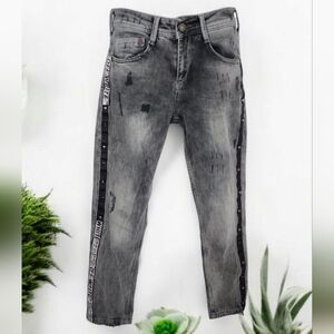 🔥Woox Denim Boyfriend Jeans with Distressed Acid Wash Size W25×L27